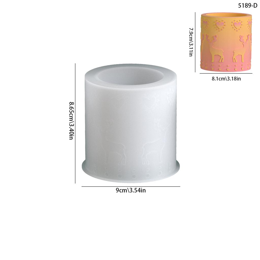 Snowflake Candle Mold White Aromatherapy Plaster Mold Embossed Christmas Mold Silicone For Storage Jar Diy Crafting Home Decor