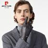 Pierre Cardin Men's Winter Genuine Leather Touchscreen Gloves