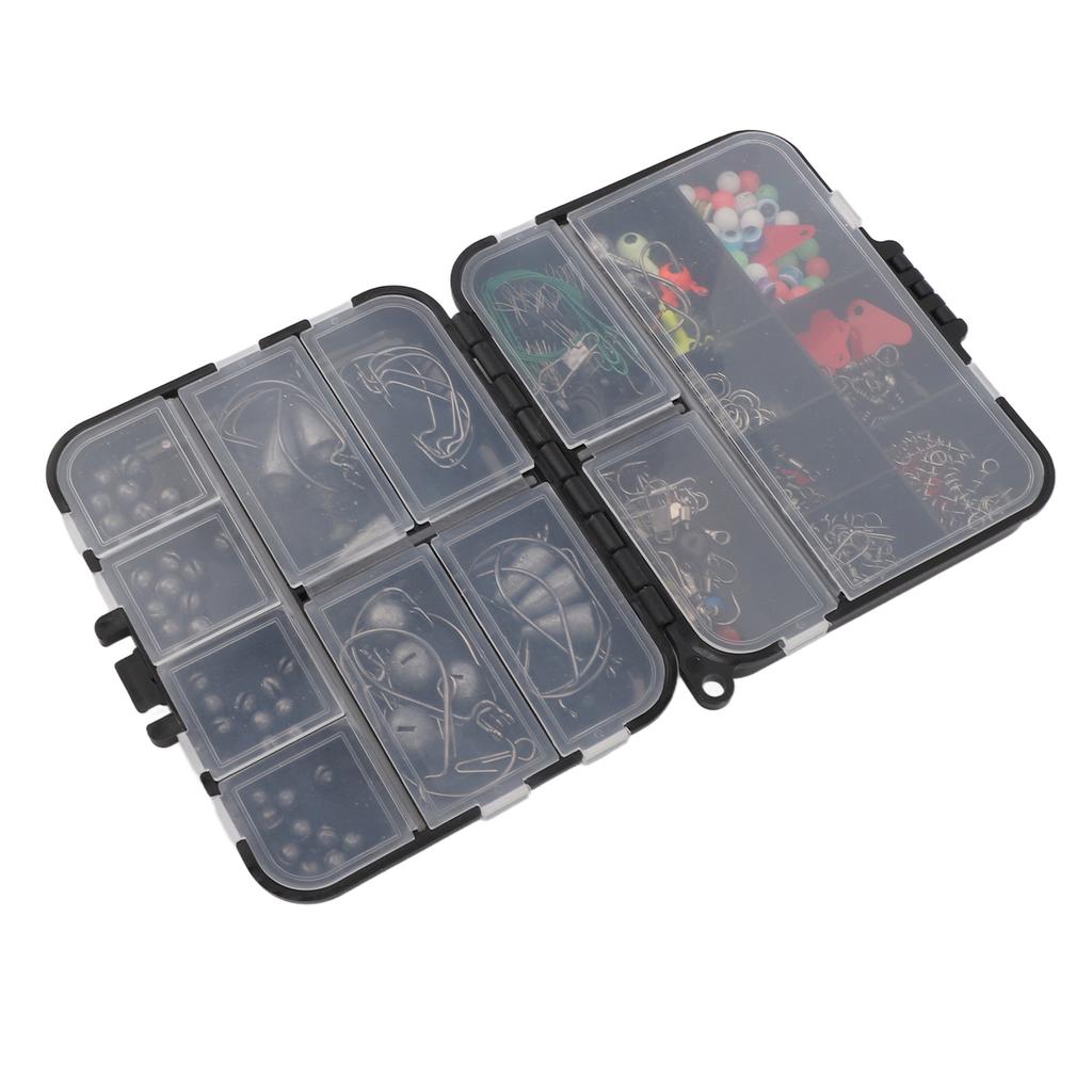Fishing Hook Accessories Set ABS Easily Assemble Fishing Swivels Split Shot Sinkers Kit for Sea Rock Fishing