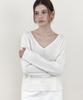 WEDNESDAYOASISFORWOMEN Nive Lambswool Deep V-Neck Knit_Ivory(Wcb6Kn75)