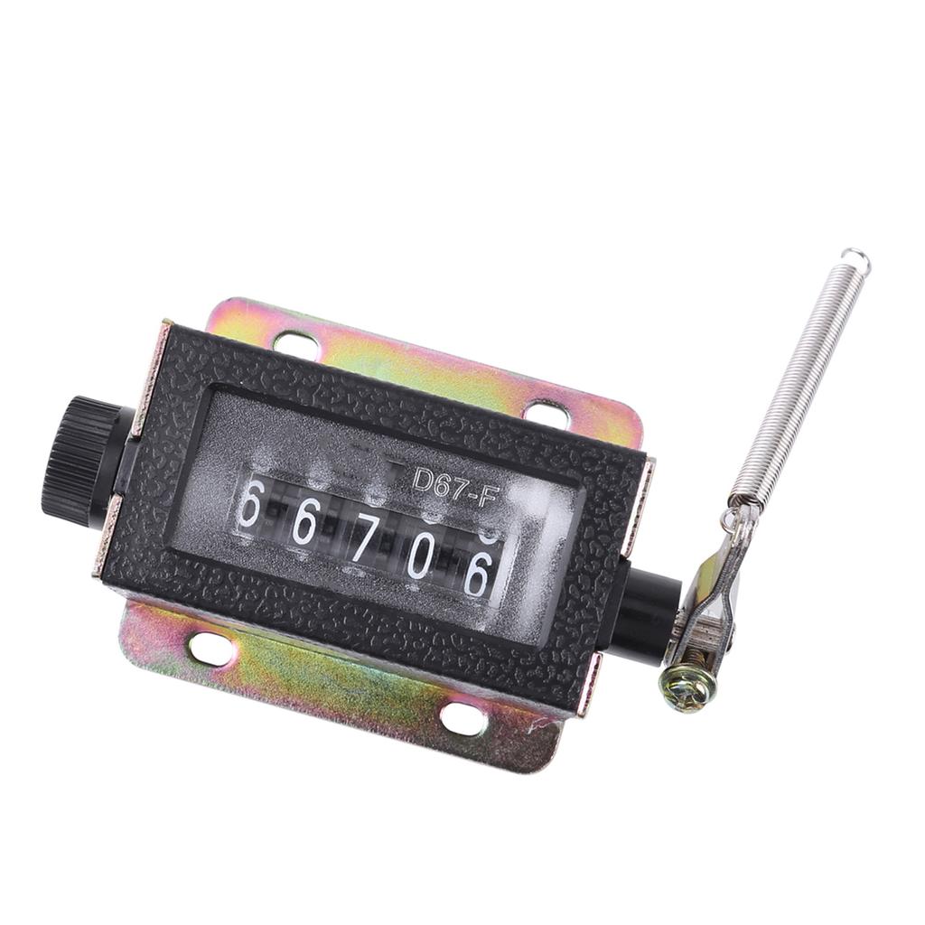 5 Digit 0-99999 Manual Tally Mechanical Counter for Industrial Machinery Textile Equipment Coaching Knitting Operations