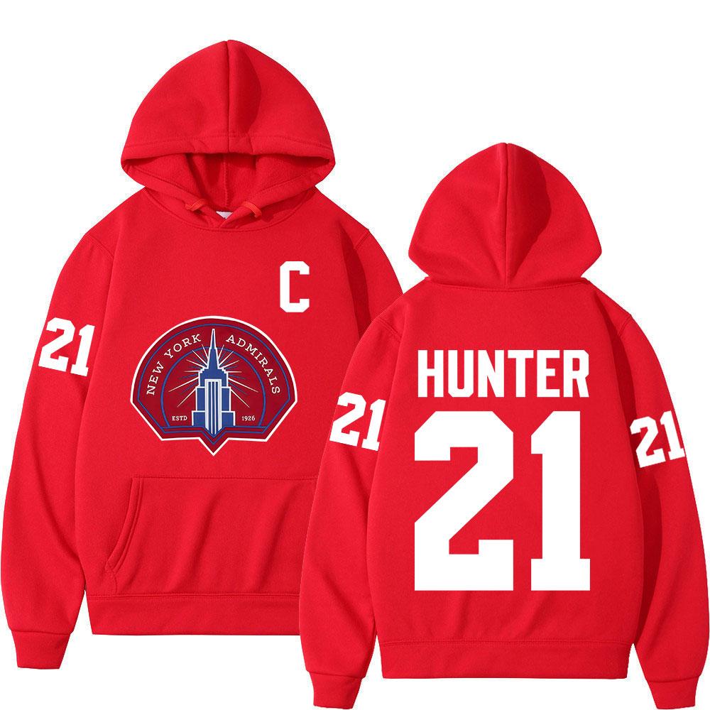 Heated Rivalry Scott Hunter 21 New York Admirals Hoodies Men's Women Hip Hop Fashion Sweatshirts Casual Long Sleeves Pullovers