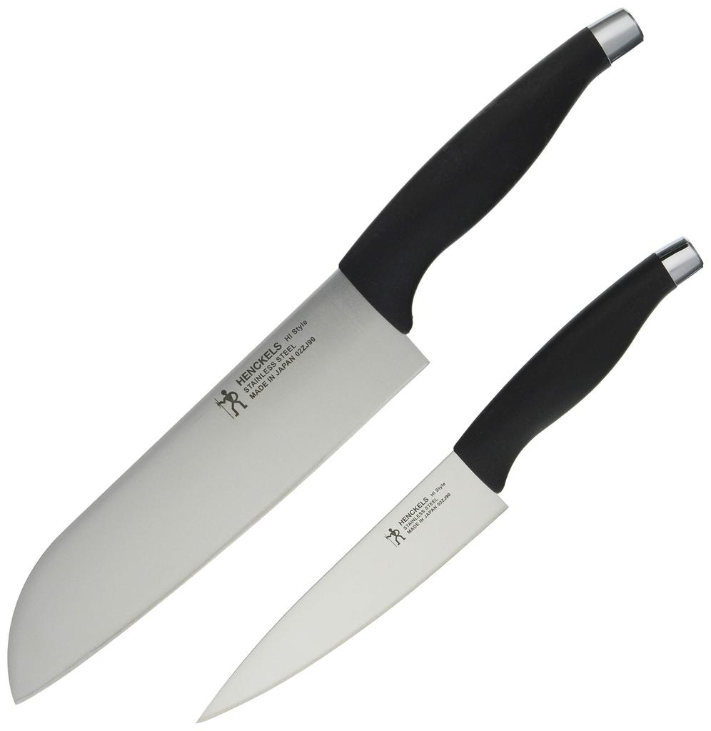 Zwilling Henckels Japan Style Santoku Petty 2 stk sett svart laget i små sverdknivsett rustfritt stål gaveoppvaskmaskin safe laget i Seki Gifu