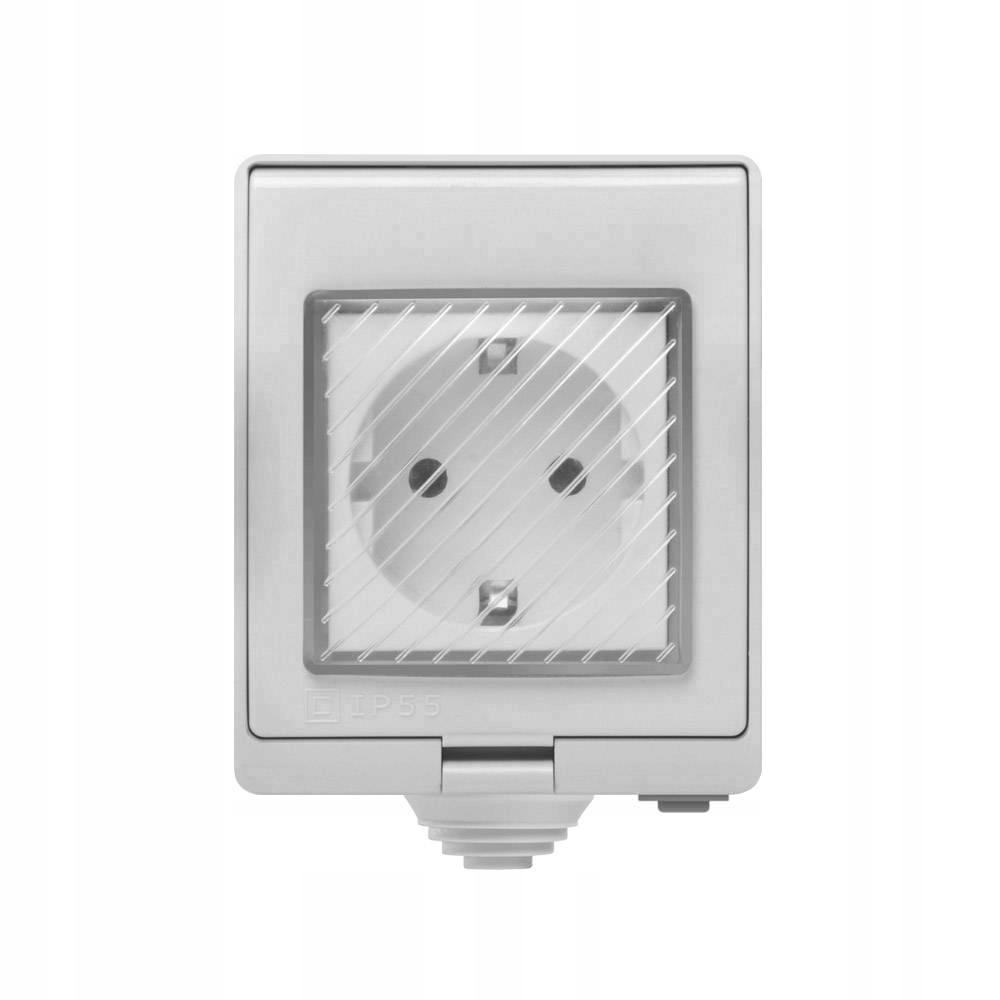 Intelligente Aufputz-Außensteckdose Wifi Tuya Ip55 16A 230V