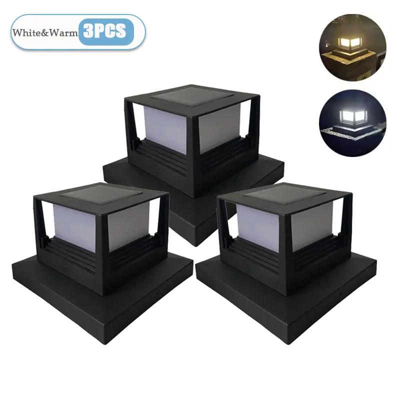 Wasserdichte Led-Licht Zaun Lampe Solar Panel Rohr Garten Straße Solar Landschaft Lampe Licht Heißer Solar Säule Post Kappe neue