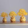 Glückbaum Citrin Ornament für Wohnzimmerdekoration oder Eröffnungsgeschenk
