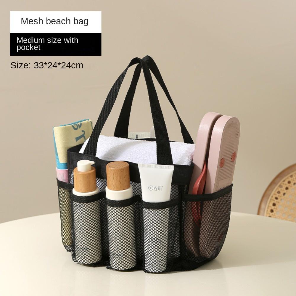 Mesh Wash Bag Mesh Wash Bag Breathable Shoulder Bag Hot Sale Swimming Storage Bag  Camping
