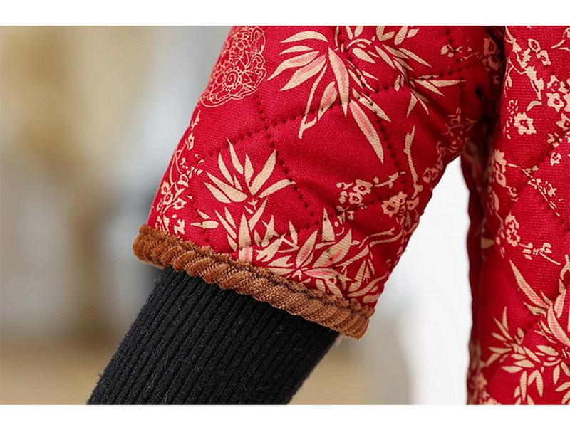 Mid-Aged Mother's Winter Half-Sleeve Velvet-Lined Padded Vest – Warm, Thickened Cotton Jacket for Grandma Style