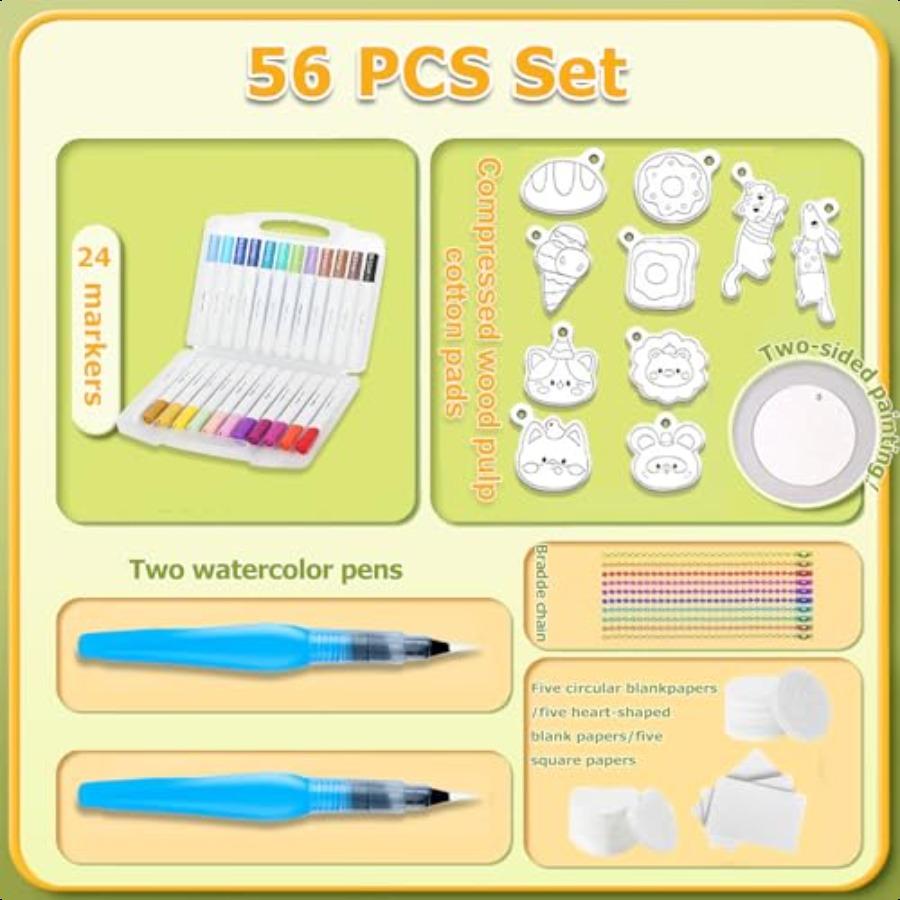 

Набор для волшебной 3D-живописи с пенопластовой текстурой, 56 шт. Волшебная пушистая краска, включая 20 листов бумаги с пенопластовой текстурой, 24 цвета, акриловая краска с кисточкой United States