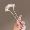 1pc Exquisite Elegant Vintage Pearl U-Pin Hair Accessory with Column Headpiece Retro Hairpins Hair Jewelry