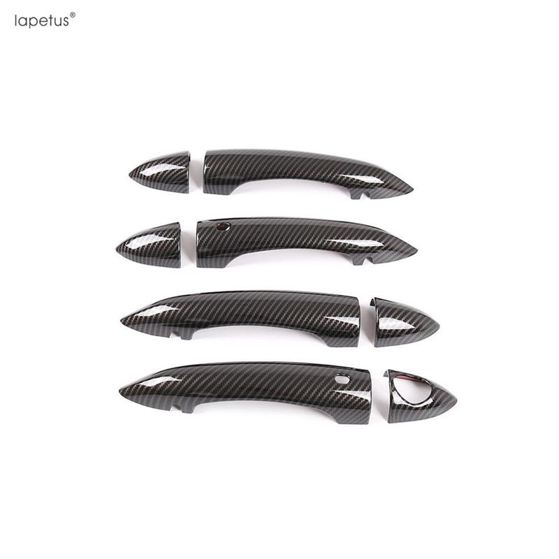 Chrome Carbon Fiber Accessories For Alfa Romeo Giulia 2016 - Door Handle Bowl Frame Fuel Oil Tank Cap Decoration Cover Trim