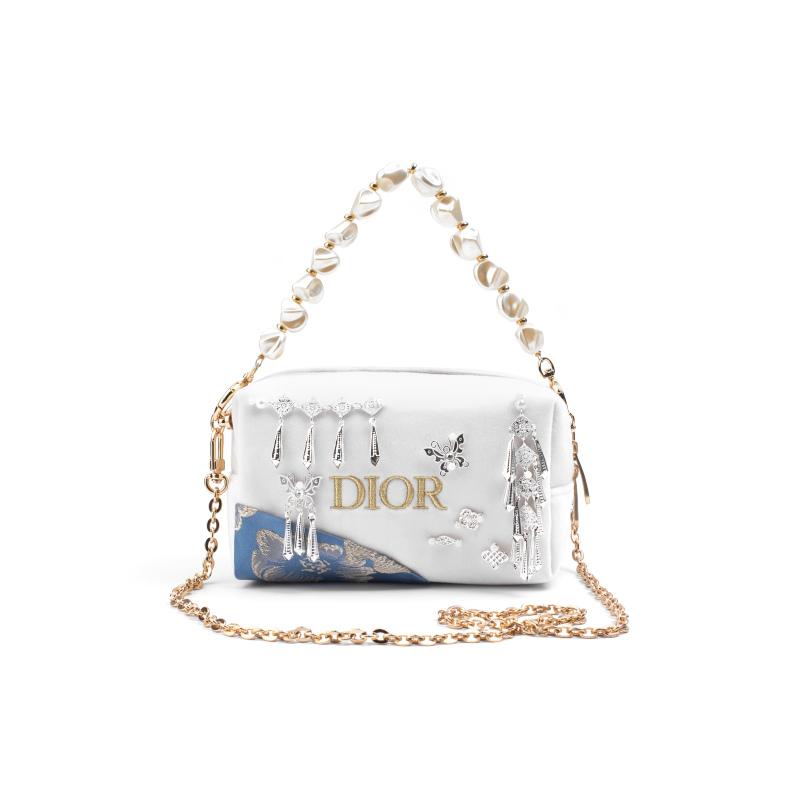 Borsa porta trucchi Remake Fatta a mano DIY Ispirata a Dior
