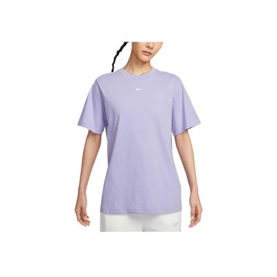 Sportswear Soft Comfortable Fashionable Versatile Short Sleeve Breathable Regular T-Shirt Women Tops Ice-Purple Lilac FD4150-533