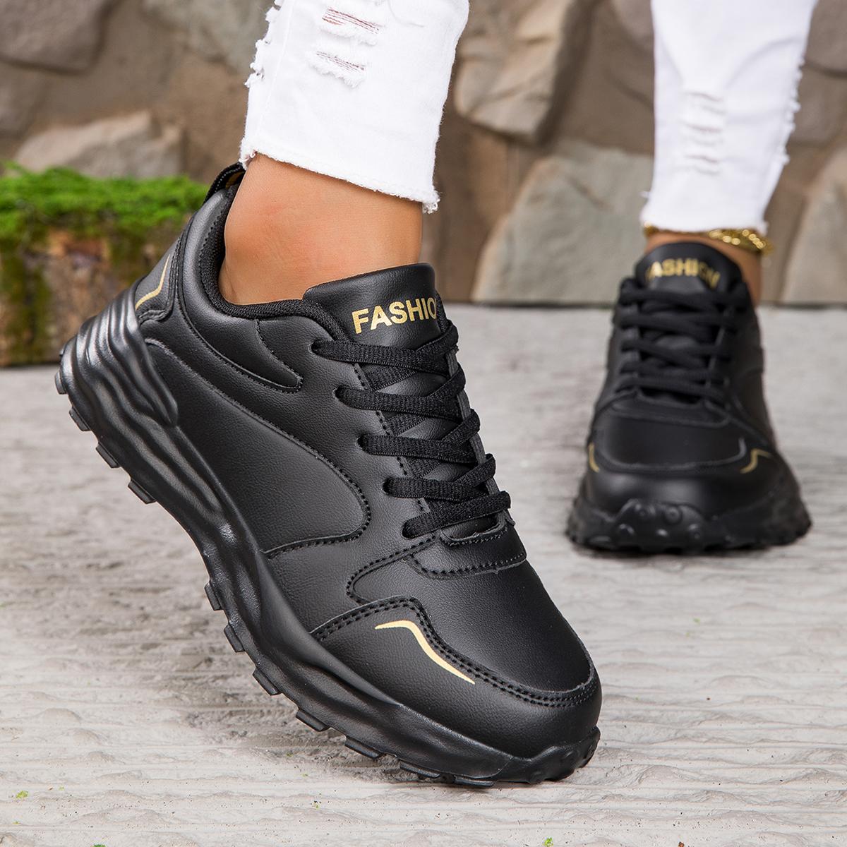 Кроссовки женские Уличная обувь женская повседневная обувь на шнуровке женская обувь женская обувь 35 чёрный