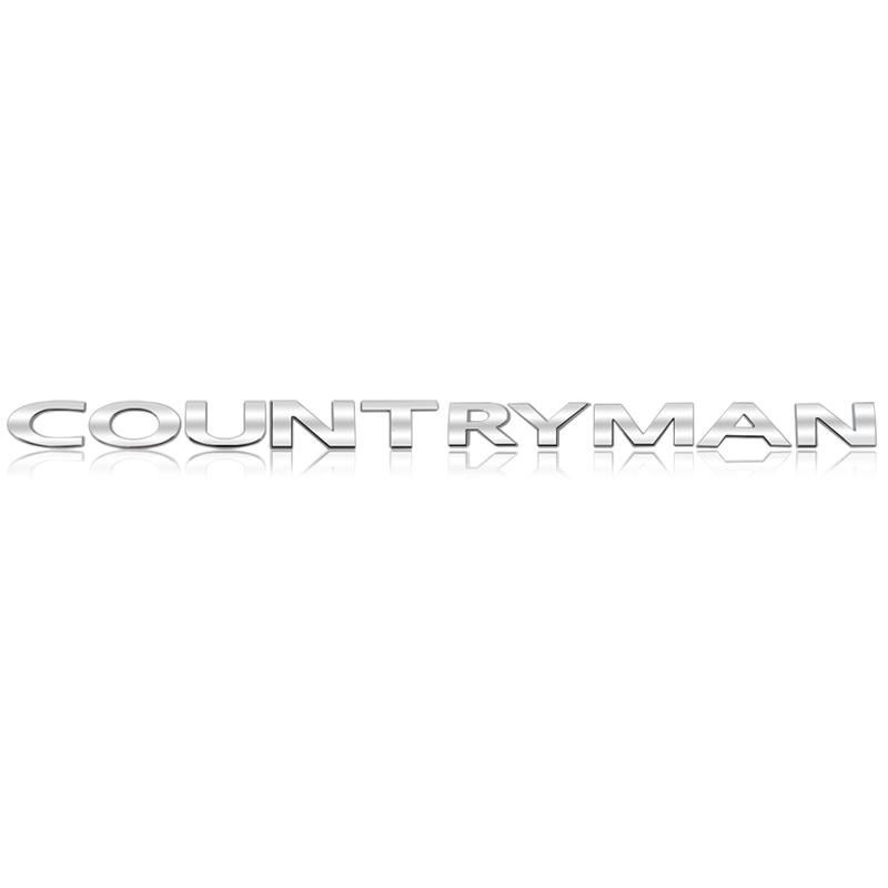 Bright Black 3D Metal Car Letter Rear trunk Decals Emblem Badge sticker For Mini Cooper R60 F60 R55 Countryman Clubman ALL4 Logo