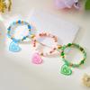 High-Grade Heart Pendant Beaded Friendship Bracelet with Magnetic Closure
