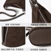 Retro Matte Cowhide Shoulder Bag New Temperament Light Luxury Messenger Bag Niche Design Versatile Bucket Bag