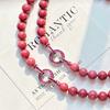 10Mm7A High Quality Natural Mahogany Pattern Necklace Collarbone Chain