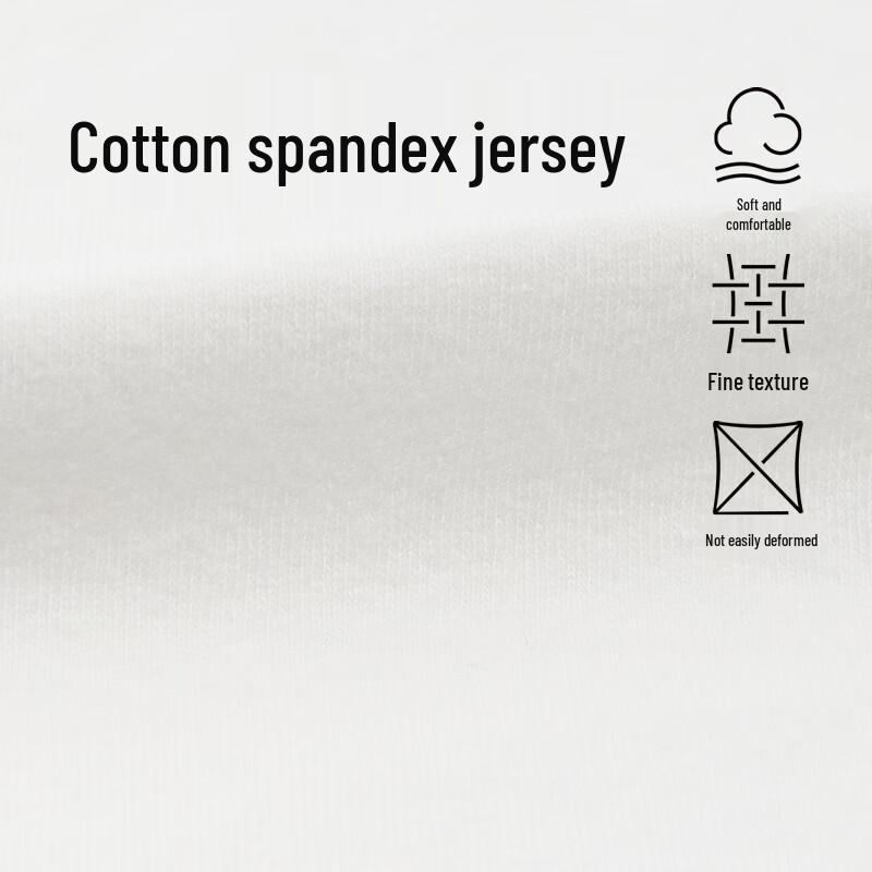 LESS 2026 Summer Casual Round Neck Cotton Blend T-shirt