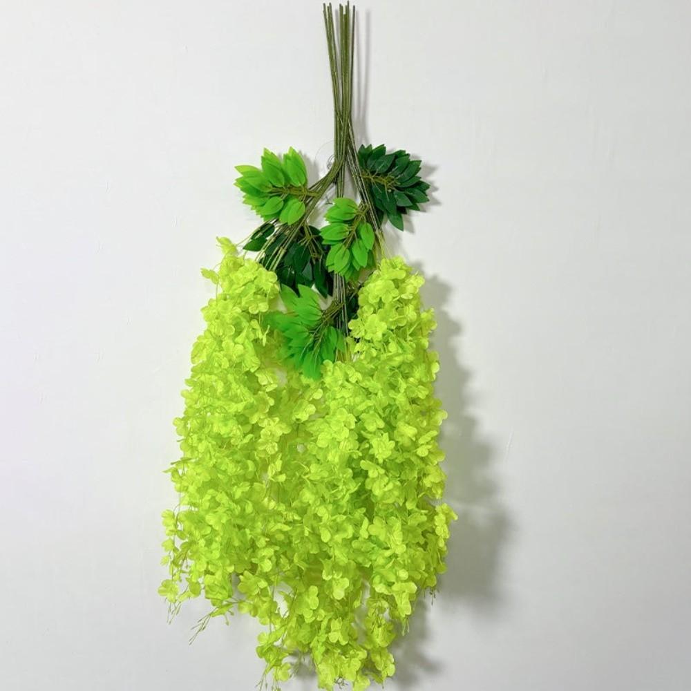 12pcs Long Branches Simulated Wisteria Hanging Trailing Flower String Silk Flower Garland Display