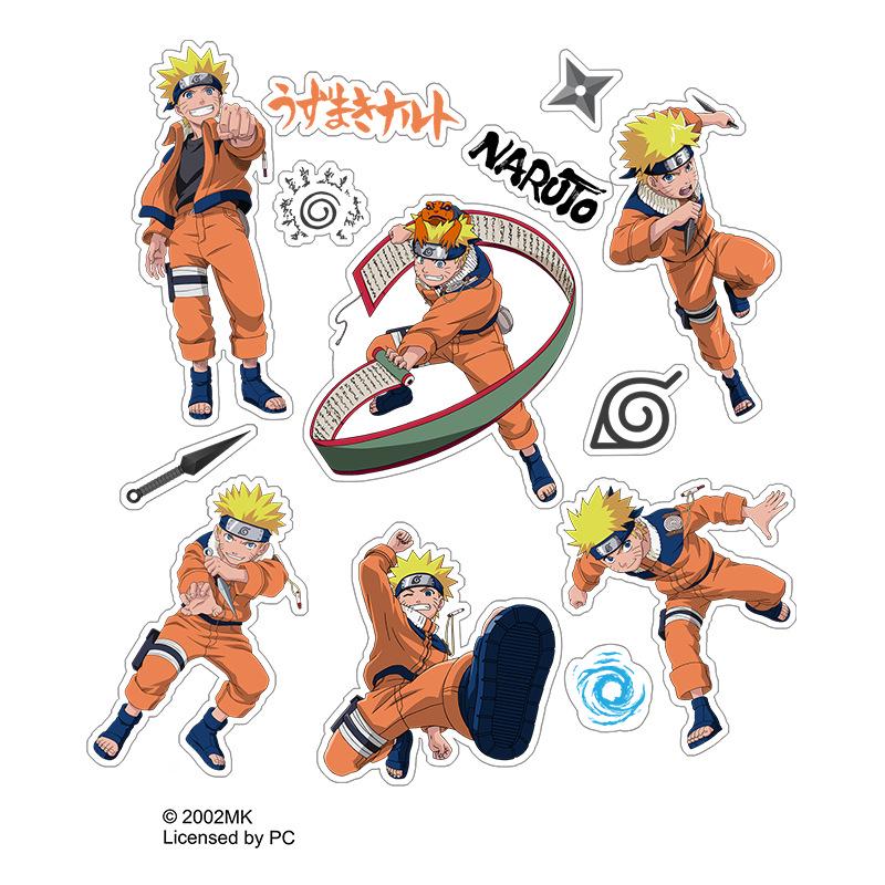 Naruto Akatsuki & Kakashi Waterproof Reusable Stickers - Genuine Merchandise