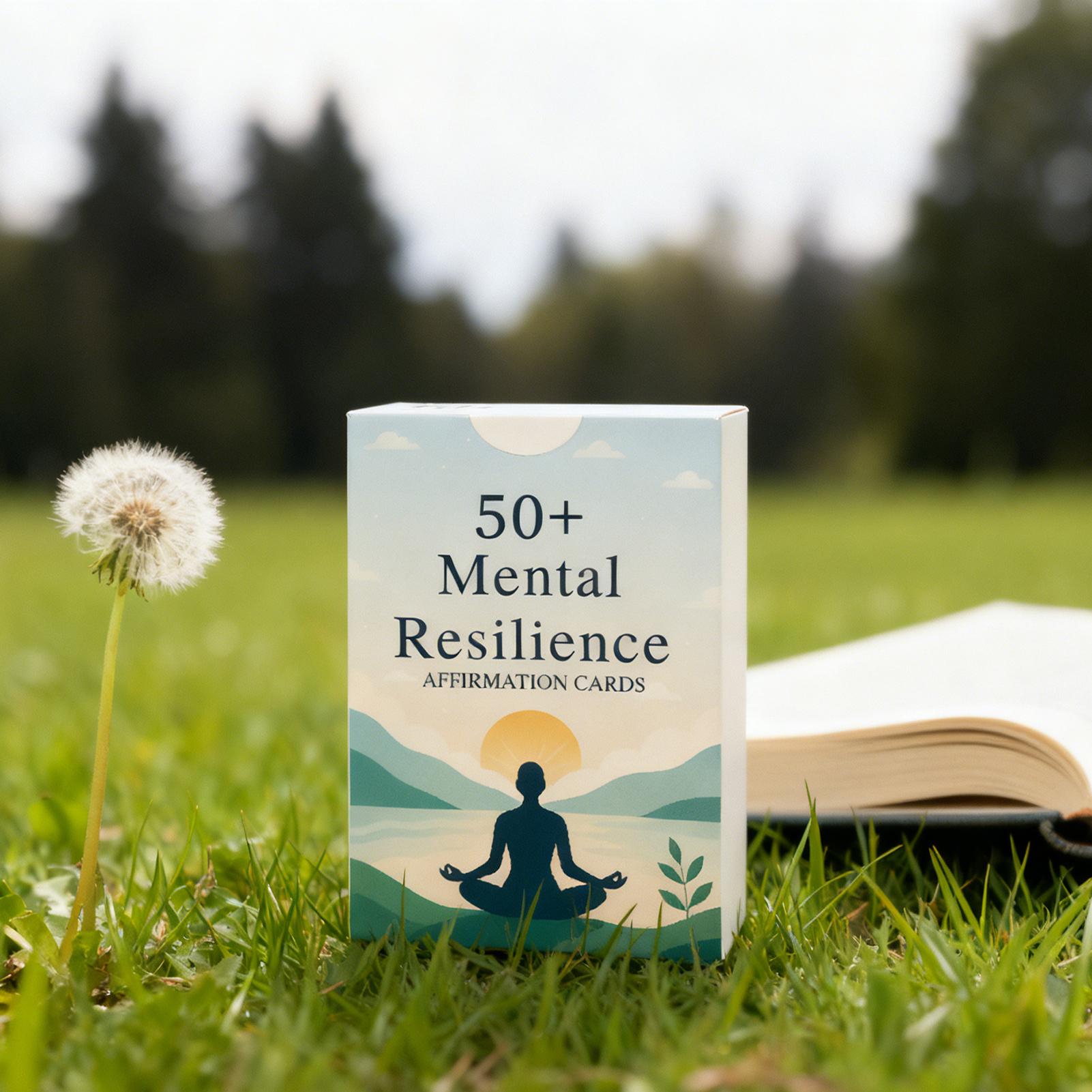 50PCS Positive Affirmations Cards for Mental Resilience Building Stress Relief and Emotional Wellness Support Daily Motivation One Size белый
