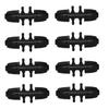 10Pcs 16mm to 4/7mm Tubing Connector Garden Flower Irrigation Water Adapter 6-Ways PE Tubing to 1/4'' Micro Hose Connector Joint