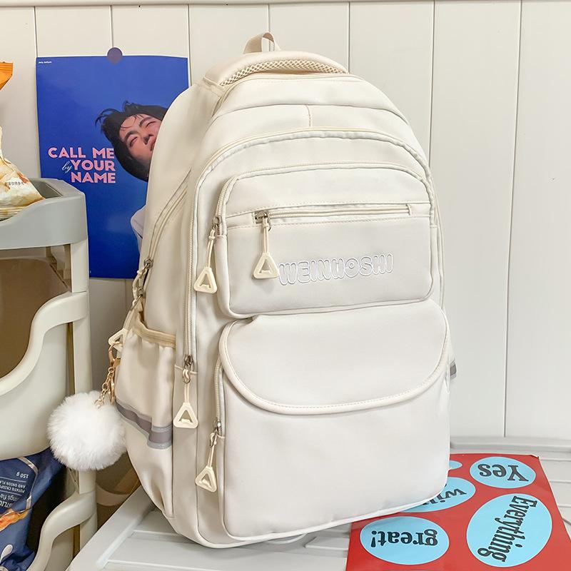 Dětský školní batoh pro žáky základní školy, velkokapacitní, pro dívky, pro žáky nižší střední školy, batoh s nápisem