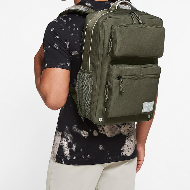 Nike Fabric Backpack Regular Men's Army Green Lightweight Casual CK2668-325