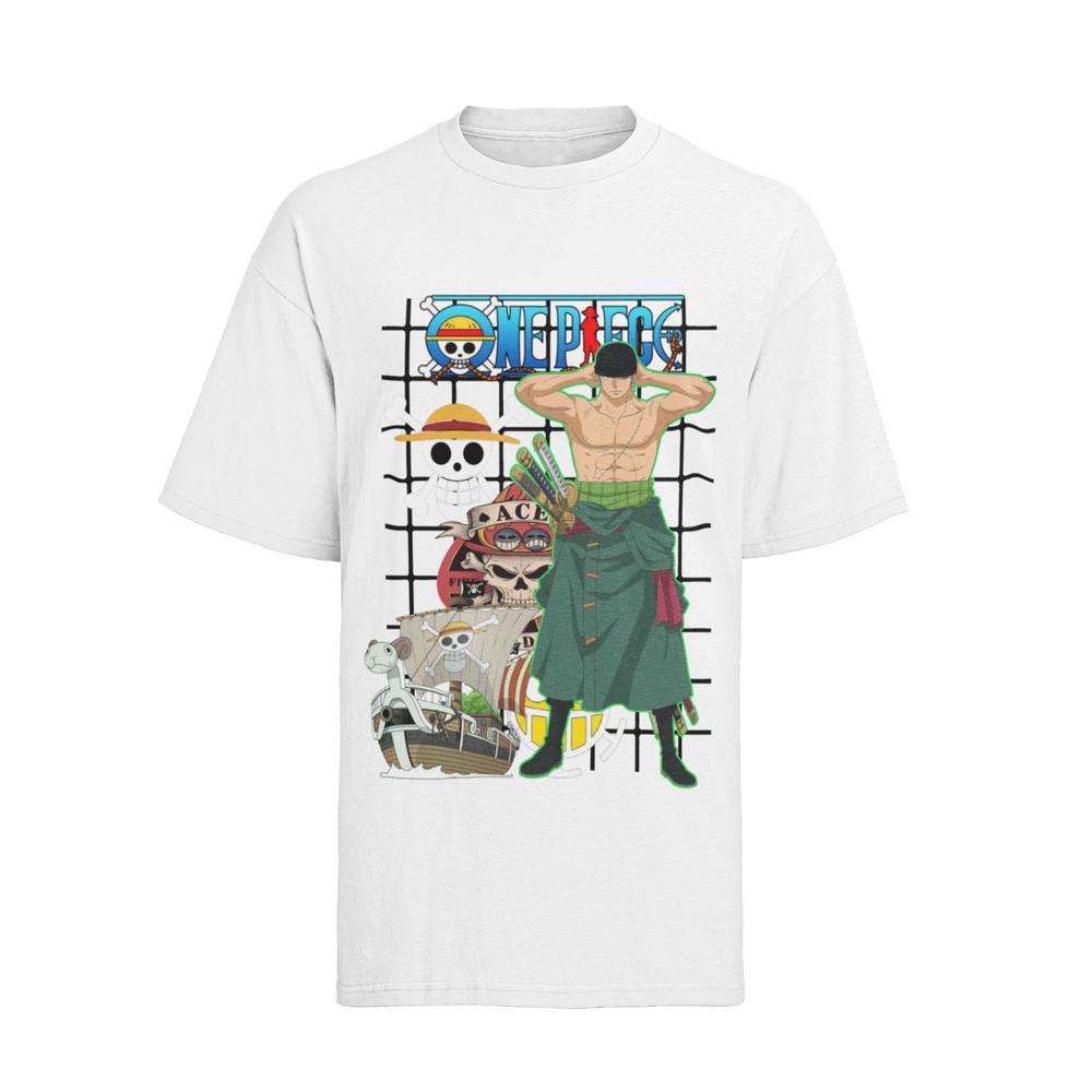 One Piece Zorro Ruffy Law Gear 5 Piraten Luffy Herren Shirt Bio Baumwolle
