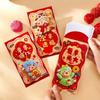 6pcs Cartoon Lucky Red Pocket Chinese Style New Year Red Packet  Chinese New Year