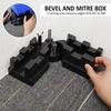 Plastic Woodworking Diagonal Junction Box Black Bevel Gauge and Mitre Box  for DIY