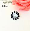 (BT329 20mm)10pcs Mix 8colors Vintage Alloy Rhinestone Buttons Flatback Flower Headband Bowknot Accessory Craft