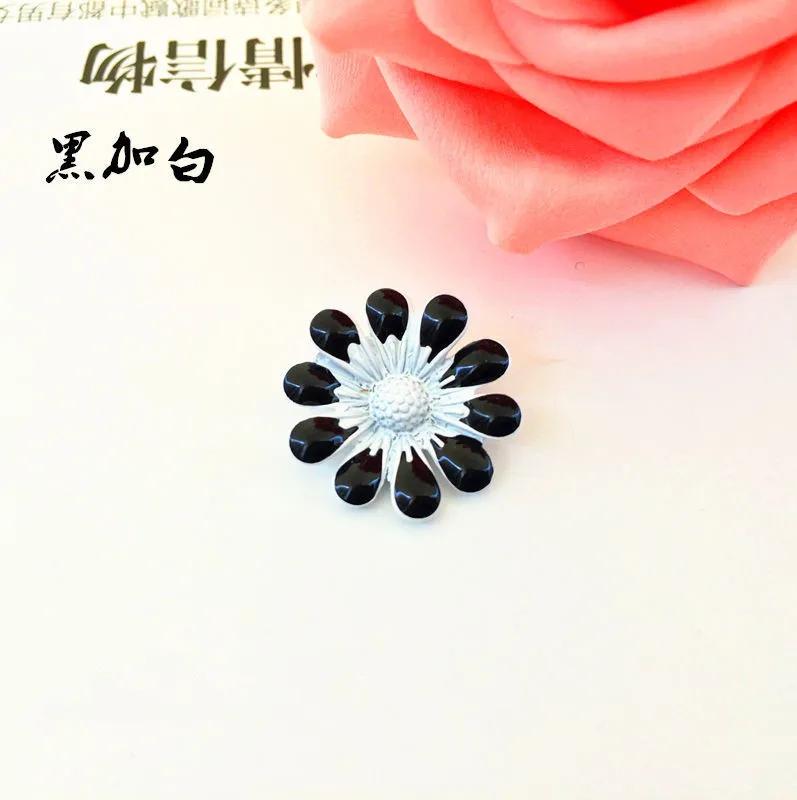 (BT329 20mm)10pcs Mix 8colors Vintage Alloy Rhinestone Buttons Flatback Flower Headband Bowknot Accessory Craft