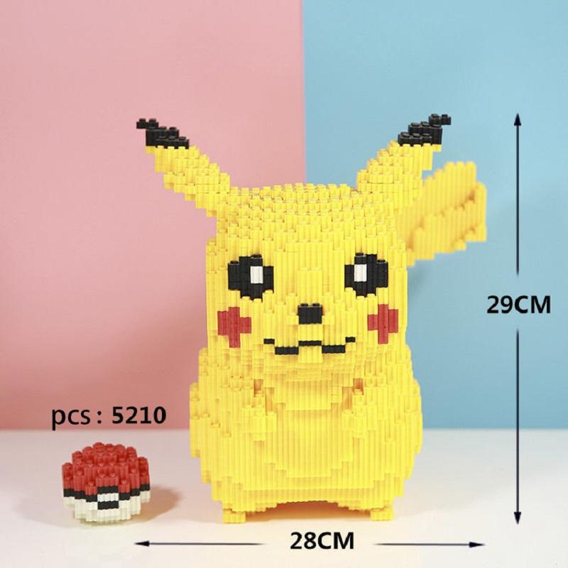 

Non-Toxic Pokemon Fire-Breathing Dragon Assembled Building Blocks Model Bricks Toy For Children Gifts Micro Puzzle Toys Desktop Decoration