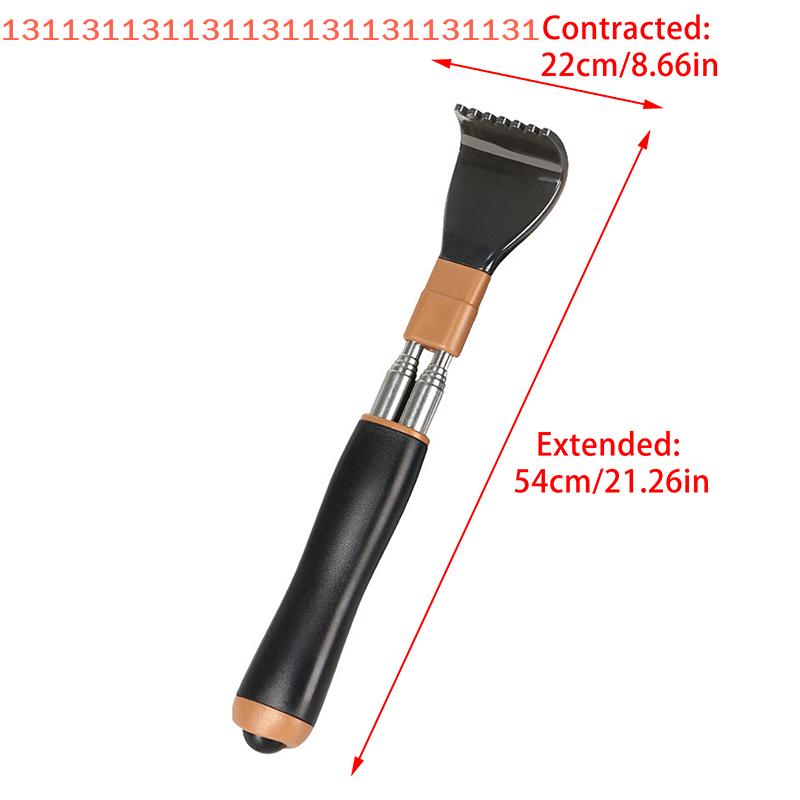 Stainless Steel Retractable Scratcher Portable Telescopic Back Scratcher Itch Massage Tool Adjustable Double Pole Scratcher Gift