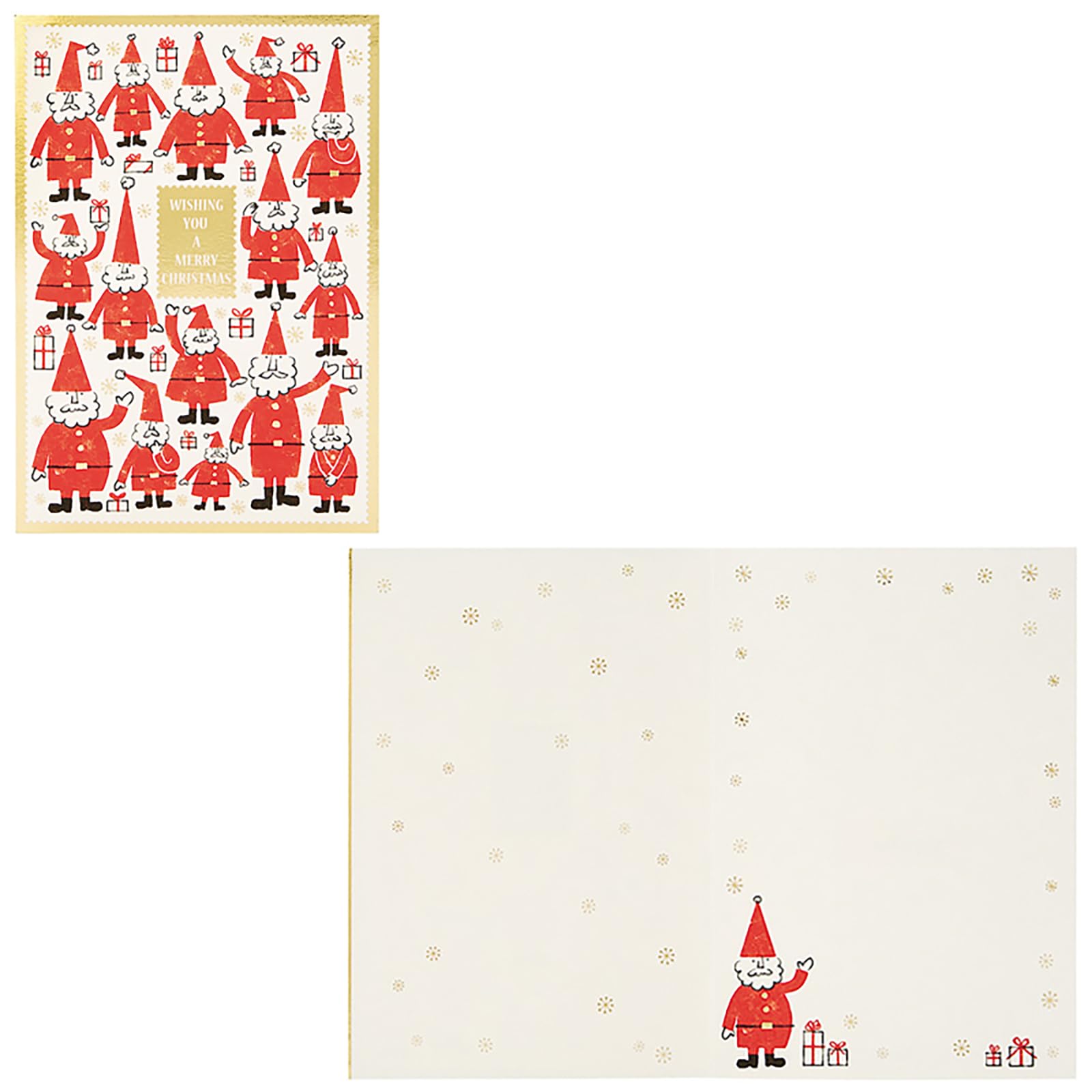 Sanrio Christmas Message Santa Claus Greeting International Shipping JX SANRIO 522074 Card, Card, Print-Style Card, Available, 4-3