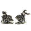 Cartoon Schreibtisch Kupfer Soldat Dekoration Ornamente Retro Zwerg Legionär Kavallerie Modell Figur Spielzeug