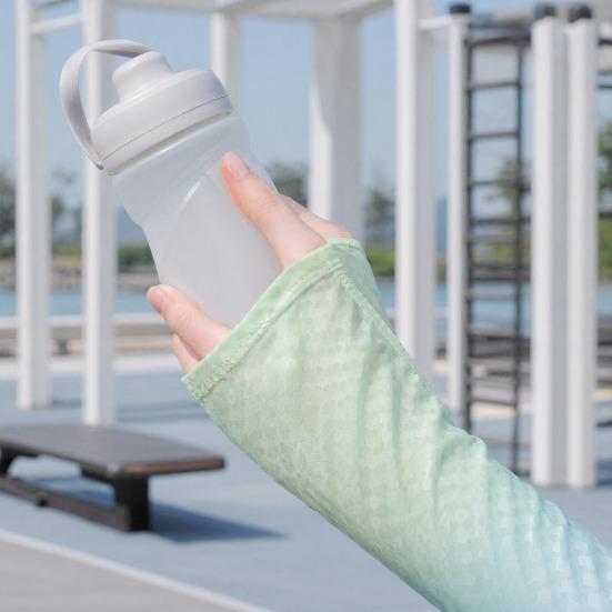 Checkered Sun Protection Sleeves, Cooling Arm Sleeves with Thumb Hole, UV Protection Sleeves for Women Summer Cycling Driving