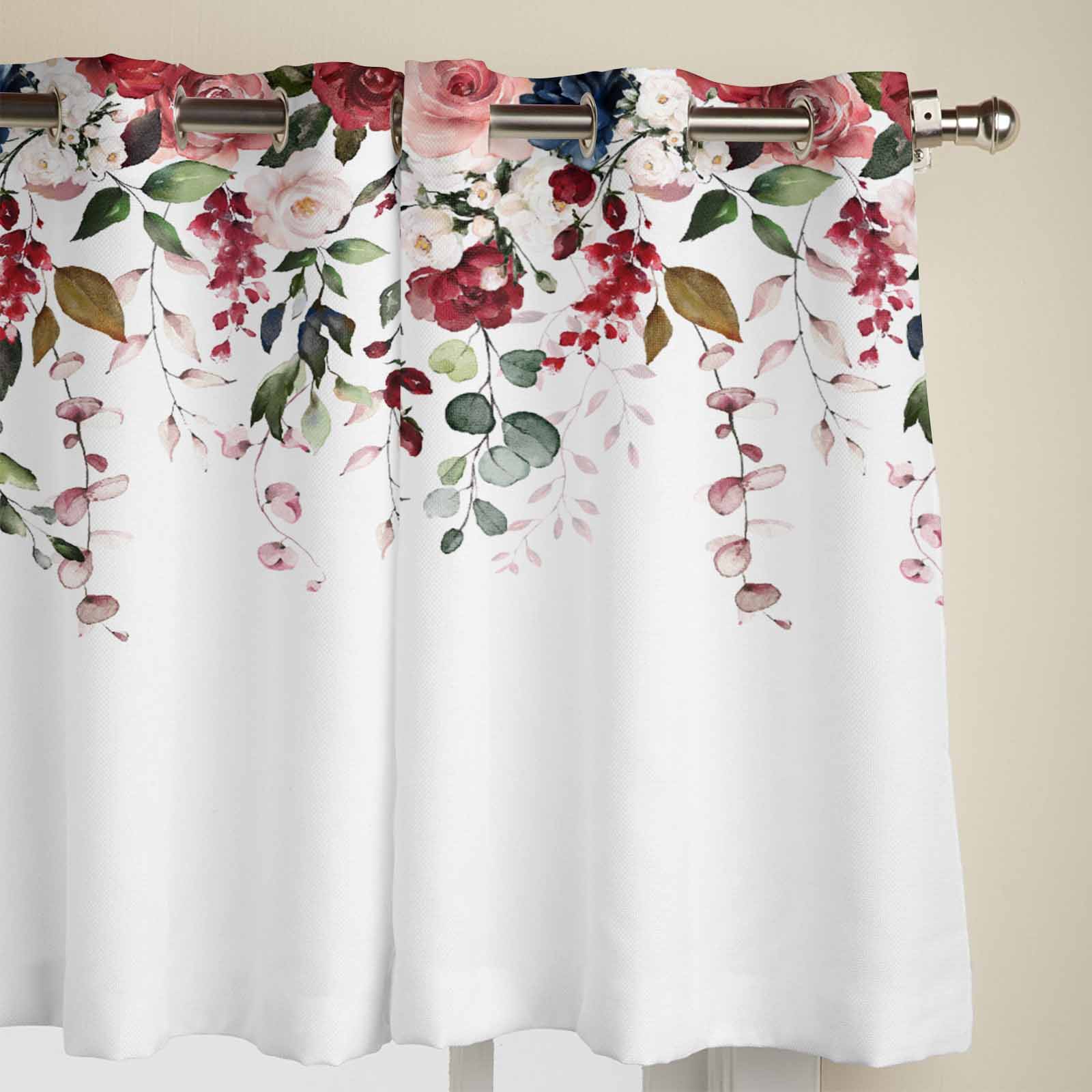 День святого Валентина розовые розы растения оконные шторы для гостиной спальни занавески — фото 3