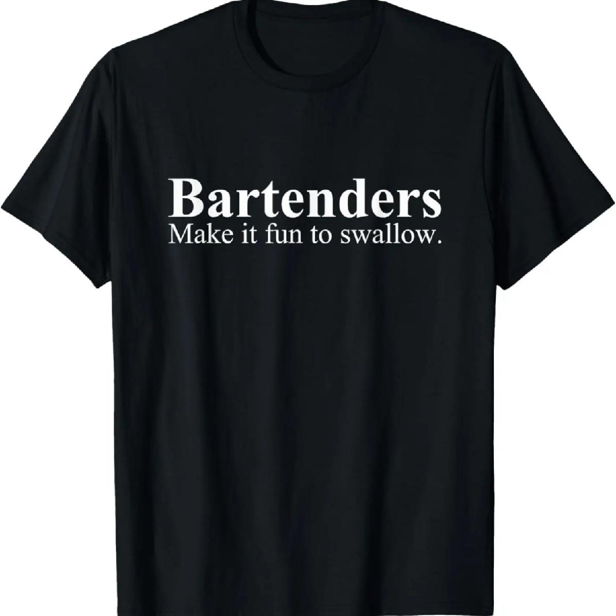

Bartenders Make It Fun To Swallow - Funny Bartending T-Shirt XXXXXL різнокольоровий