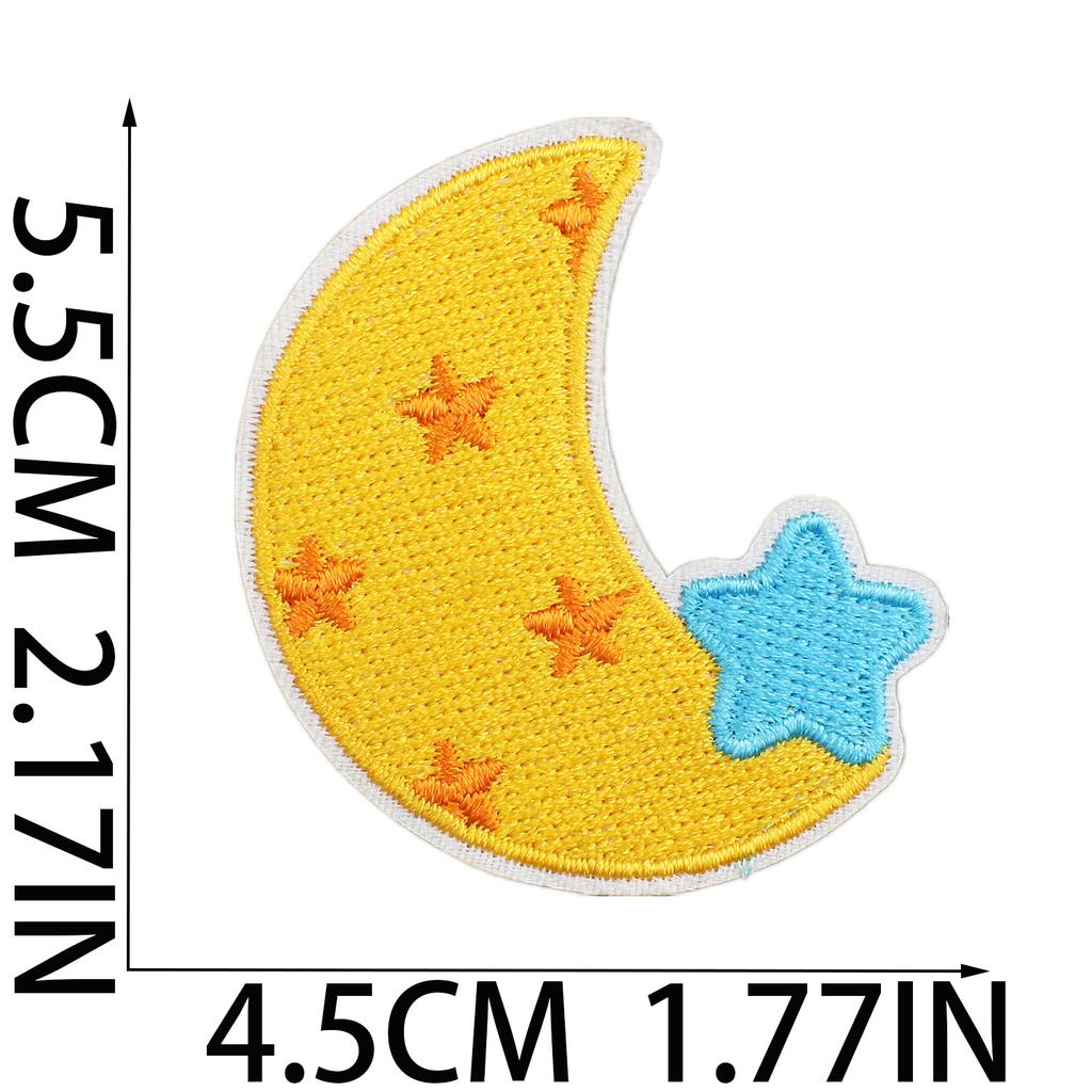 Female Treasure Toy Deer Decorative Embroidery Cloth Sticker Cartoon Bear Patch Sticker Saliva Pocket Milk Bottle Computer Embroidery Label Ironing