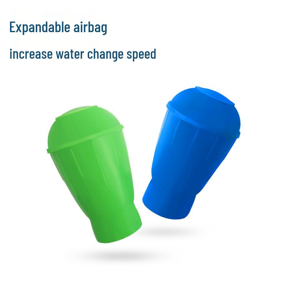 Kompaktowy syfon akwariowy i karmnik: Czyścik do ryb, krewetek, żółwi