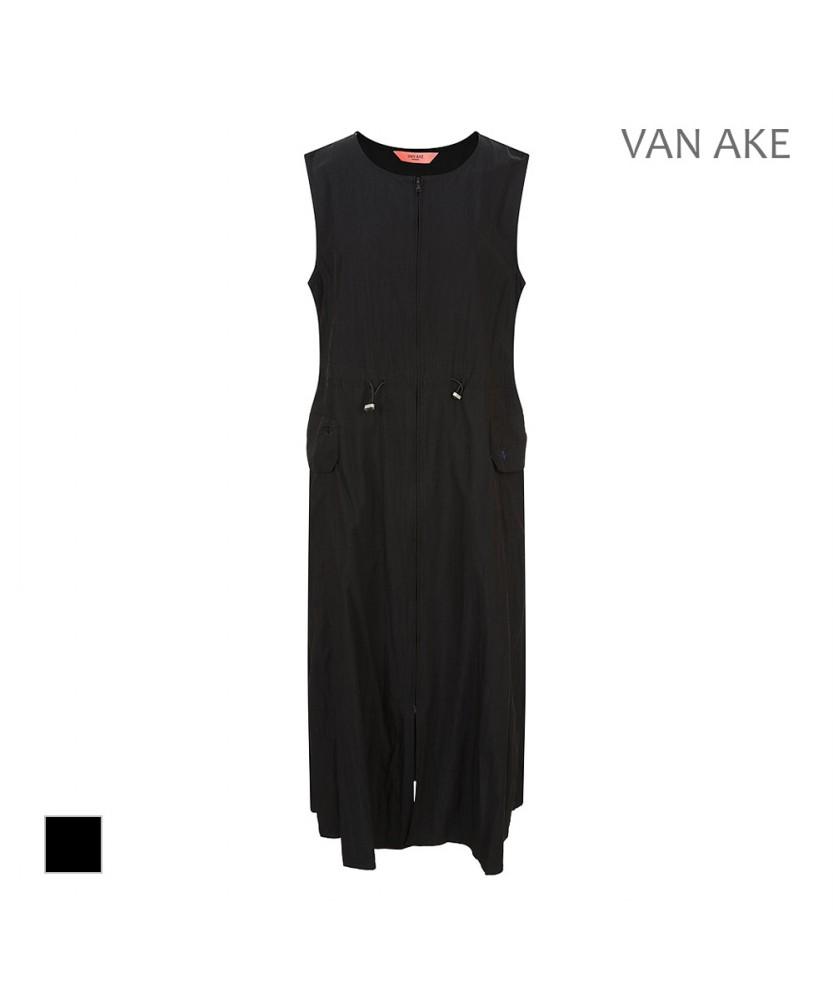 VANAKE Drawstring Zip-Up Dress_Vb46Opmd01Z