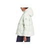 Adidas Sportswear Logo Pattern Casual Warm Hooded Down Jacket Women Outerwear Mint-Green JM4619