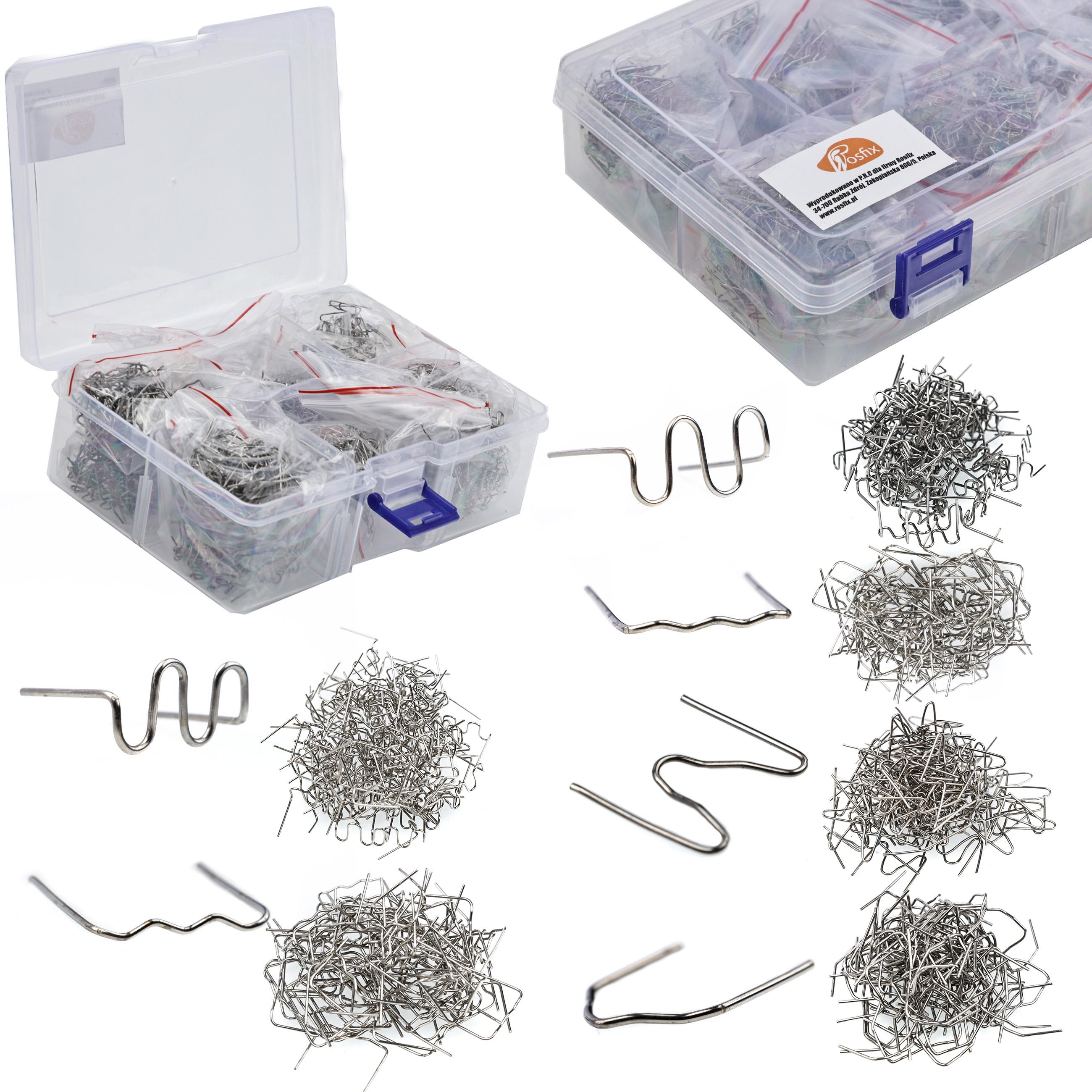 

Rosfix Zszywki do Plastiku 6 Rodzajów 1200szt. w Plastikowym Boxie – Wszechstronny Zestaw do Łączenia | Wysoka Jakość | Trwałe Połączenia