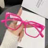 2024 New Fashion Square Frame Flat Mirror Candy Color Anti Blue Light Protective Glasses for Women Men 2025 Eyeglasses Who