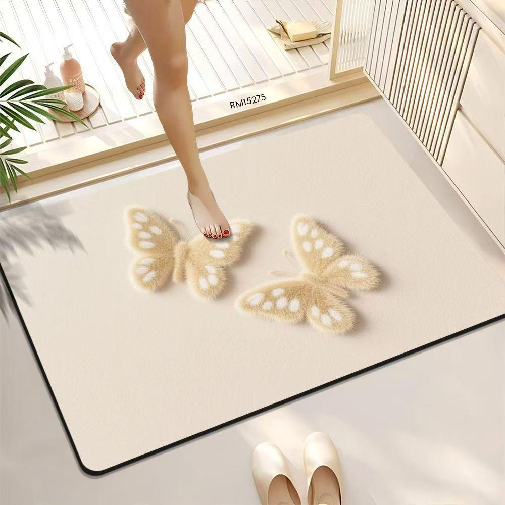 3D visual bathroom floor mat household diatom mud floor mat water-absorbing quick-drying non-slip mat Tianjin carpet