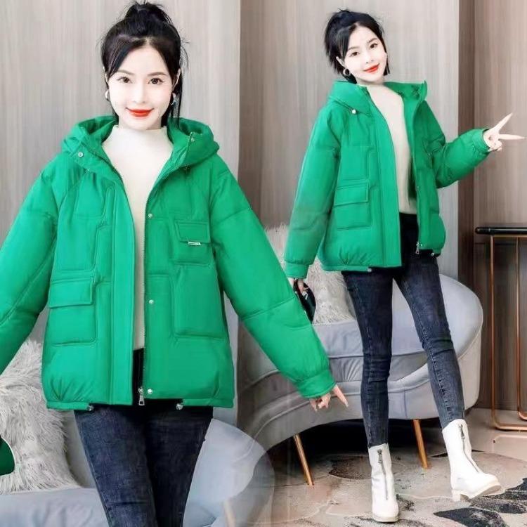 New Winter Women Loose Hooded Jacket Popular Down Cotton Padded Foreign Style