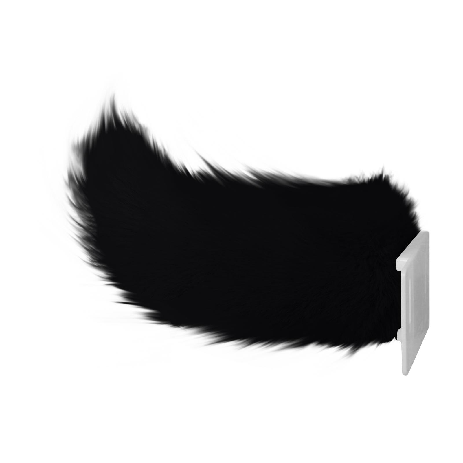 Remote Control Furry Car Tail, Sound Activated Imitation Decorative Tail for Vehicles (Single Color) One Size